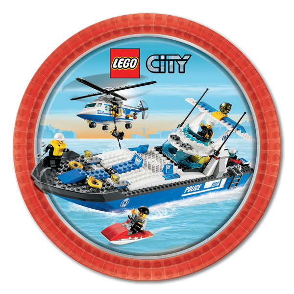 LEGO CITY CAKE ICING IMAGE (BOAT)