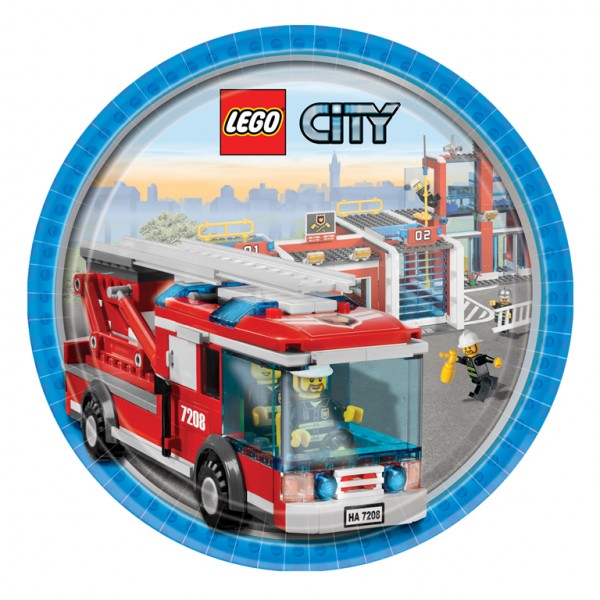 LEGO CITY CAKE ICING IMAGE (FIRE TRUCK)
