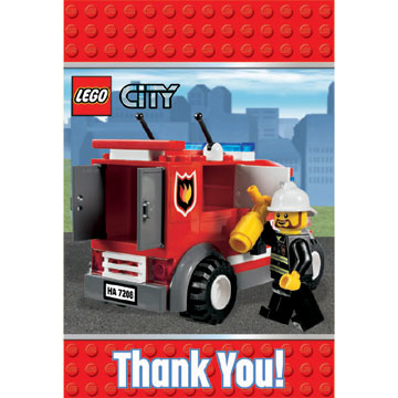 LEGO CITY THANK YOU NOTES