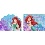 LITTLE MERMAID SPARKLE INVITATION and THANK YOU
