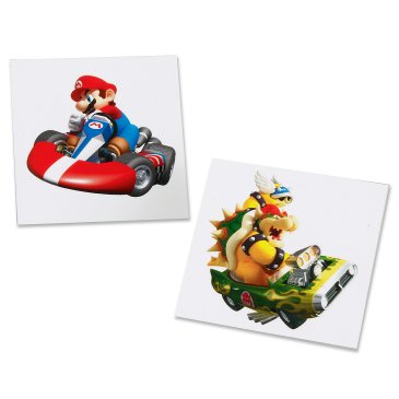 Mario Kart Wii Temp. Tattoos