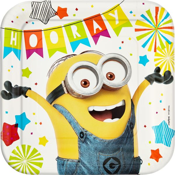 DESPICABLE ME Minions Lunch Plates 8ct
