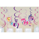 My Little Pony Swirl Decorations 12ct