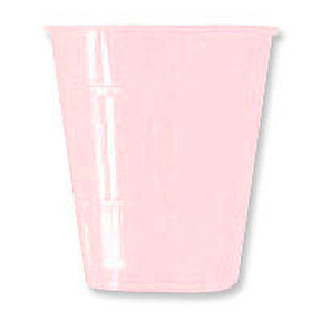 PASTEL PINK PLASTIC CUPS
