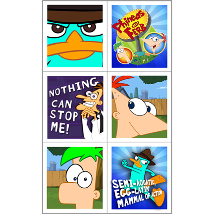 PHINEAS and FERB STICKERS