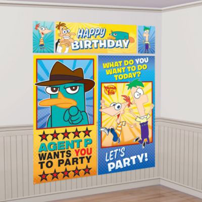 PHINEAS and FERB WALL DECORATNG KIT
