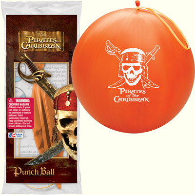PIRATES OF THE CARIBBEAN PRINTED PUNCH BALL