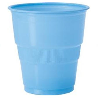 POWDER BLUE PLASTIC CUPS