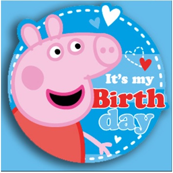 Peppa Pig Its My Birthday Badge