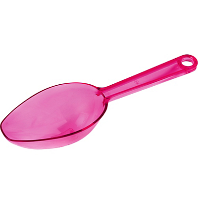 Bright Pink Plastic Candy Scoop