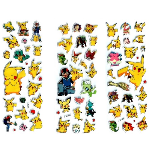 Pokemon Puff Stickers
