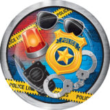 Police Lunch Plates 8ct