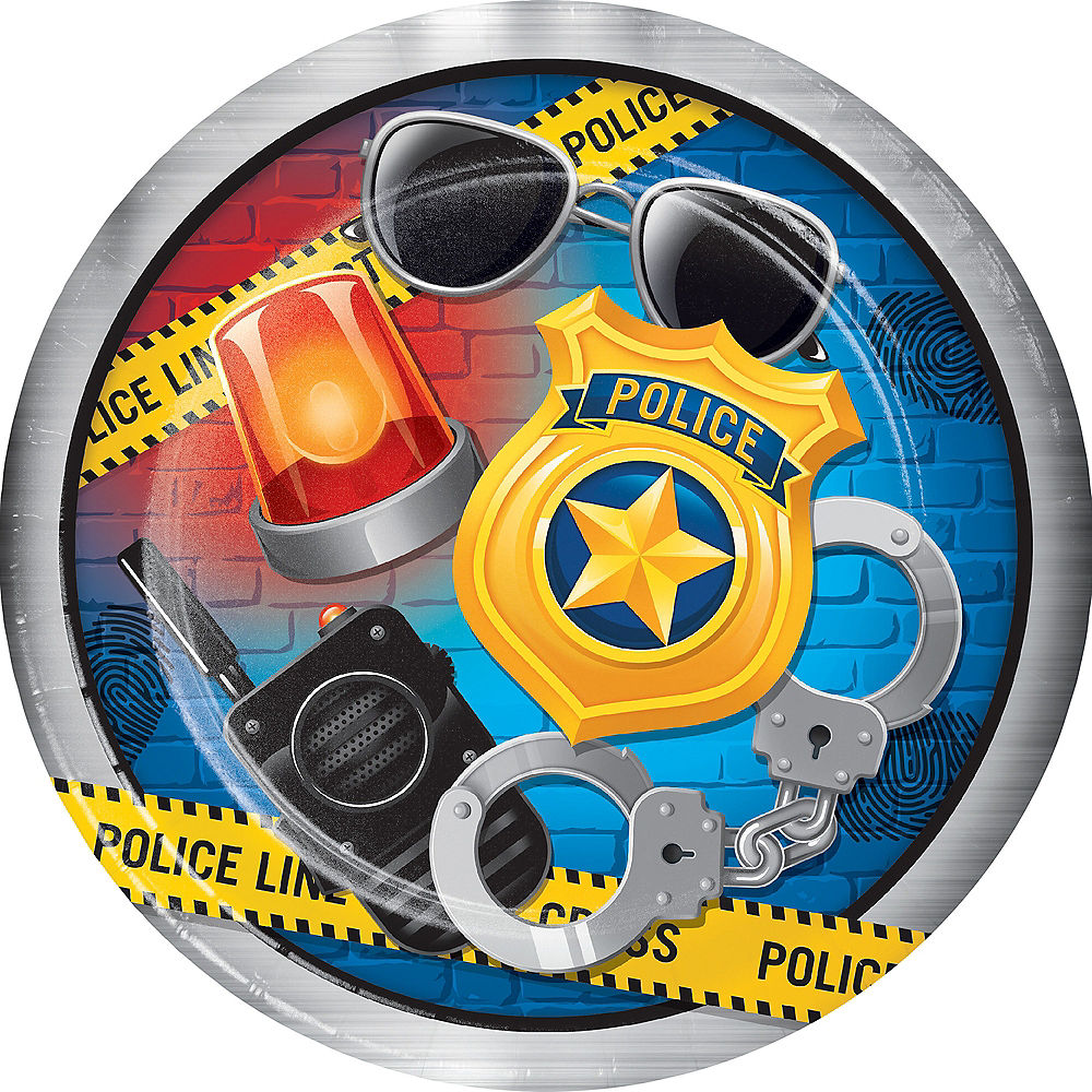 Police Lunch Plates 8ct