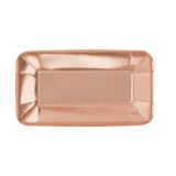 Rose Gold Rectangle Appetizer Paper Plates