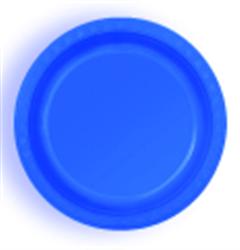ROYAL BLUE DESSERT PLASTIC PLATES