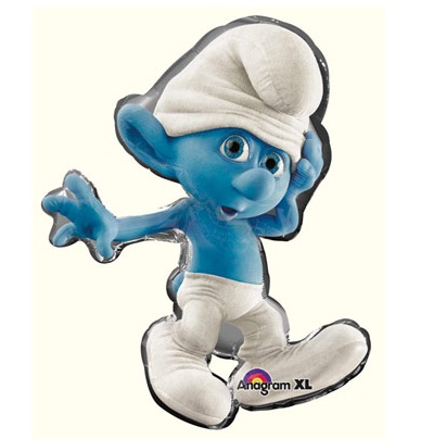 SMURF SHAPED 34in FOIL BALLOON