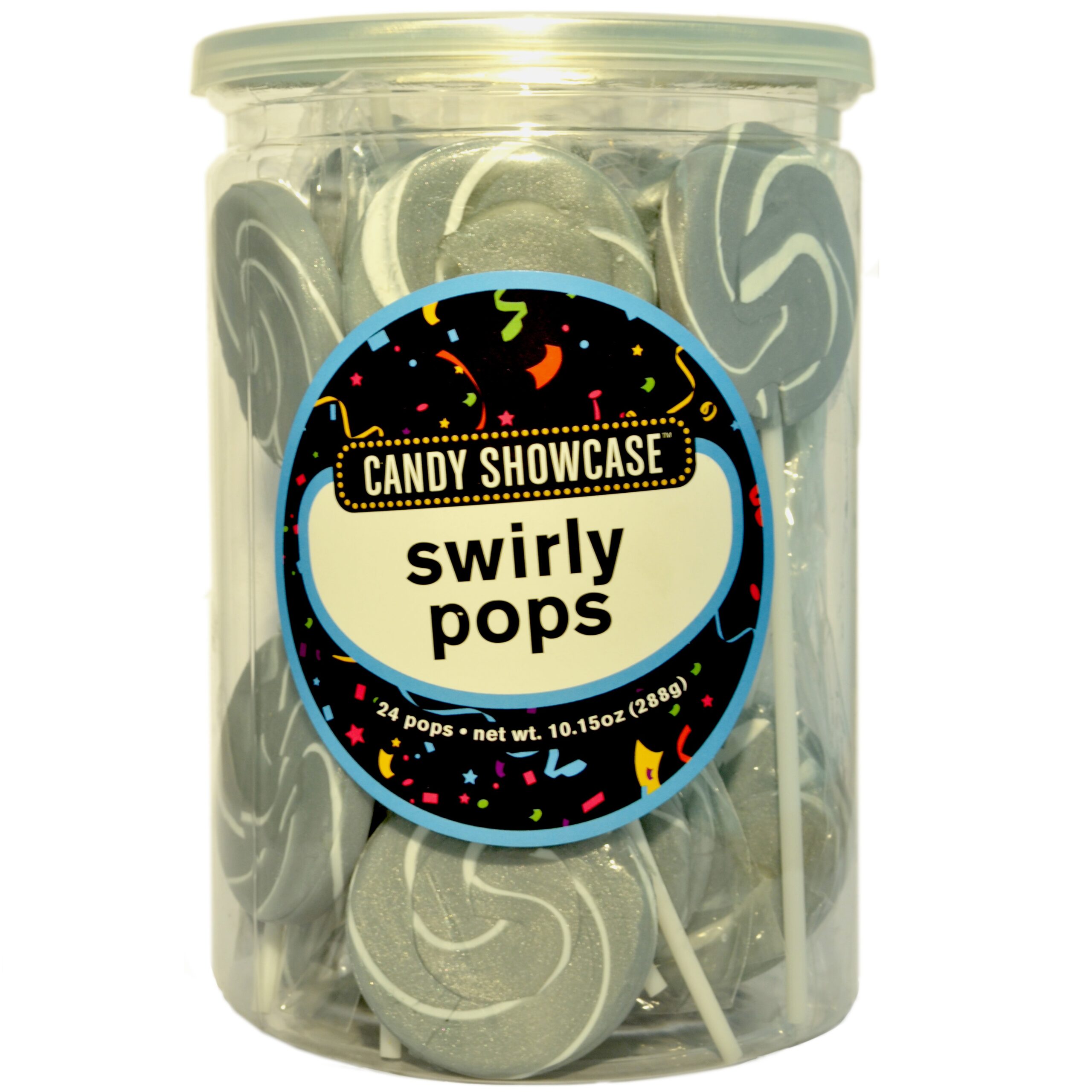 Swirly Silver Lollipops