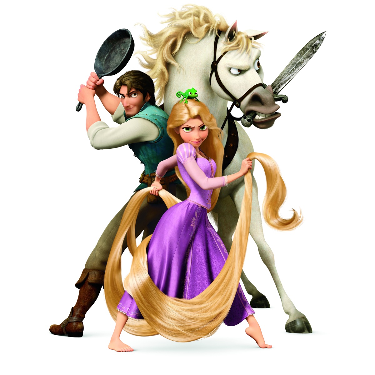 TANGLED and FRIENDS CAKE ICING IMAGE