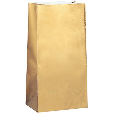 Gold Paper Party Bags