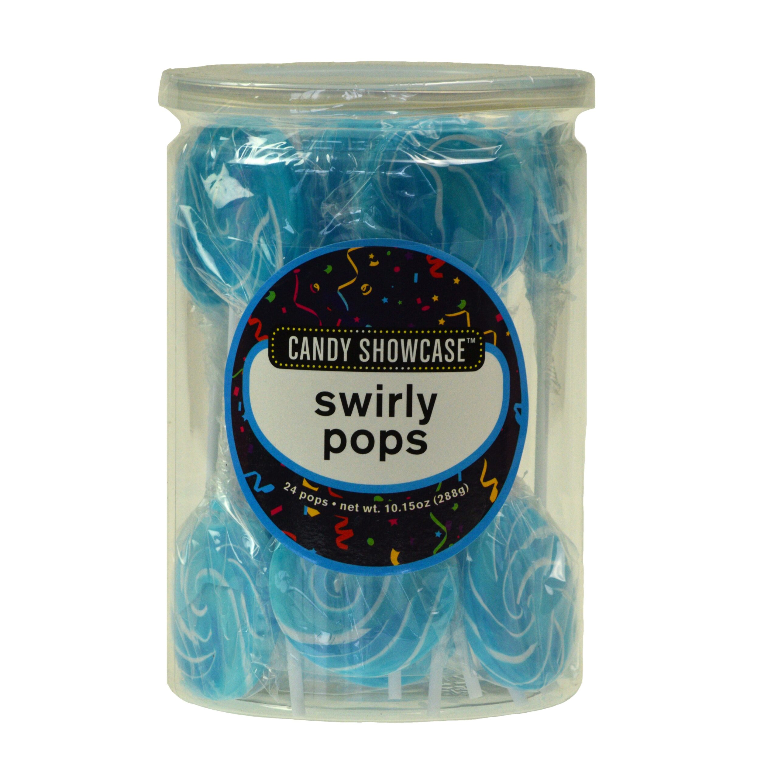 Swirly Blue Lollipops