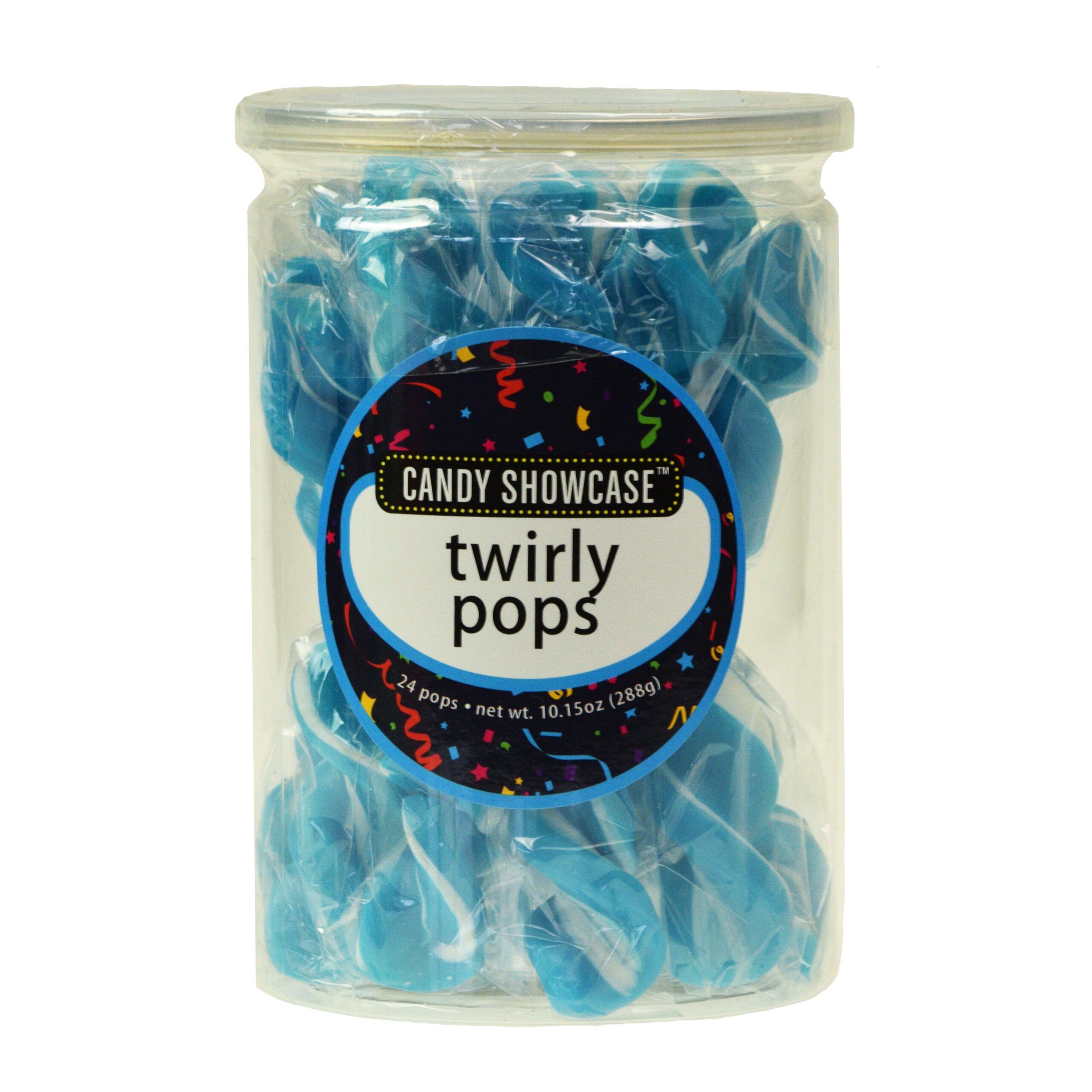 Twirly Blue Lollipops