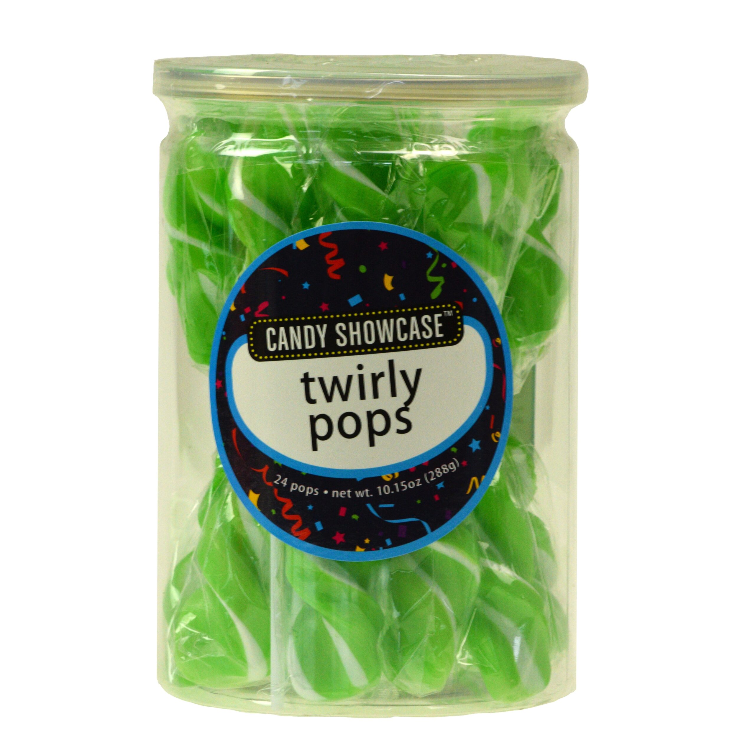 Twirly Green Lollipops