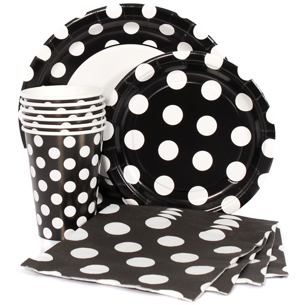 black-polka-dot-party-supplies
