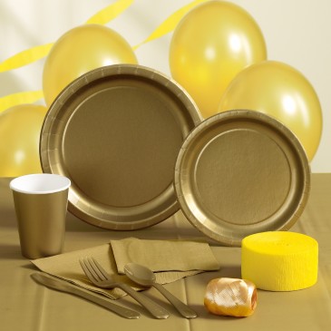 gold-partyware