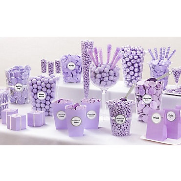 purple-lavender-candy-buffet