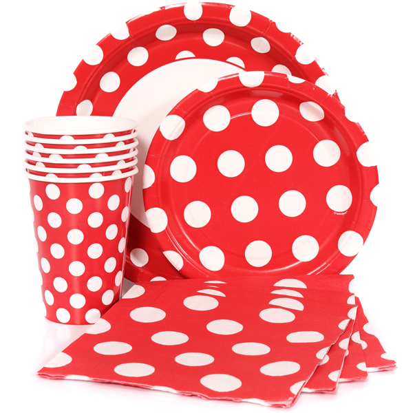 Red Polka Dot Party Supplies