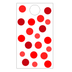Spotty Cherry Blossom Red Party Bags