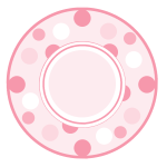 Spotty Fairy Floss Pink Plate