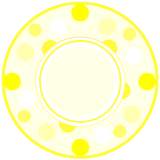 Spotty Sunflower Yellow Plate