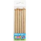 Gold Candles 12 Pack