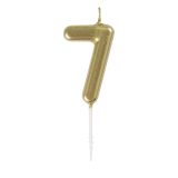 Mini Gold Candle – Number 7
