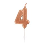 Mini Rose Gold Candle – Number 4
