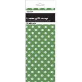 Tissue Sheets Dots - Lime Green