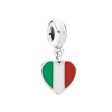 Italian Heart Charm